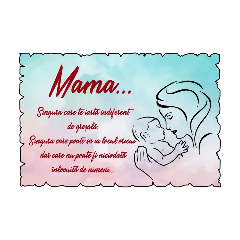 Mgs071-magnet frigider-mama singura carete iarta ...